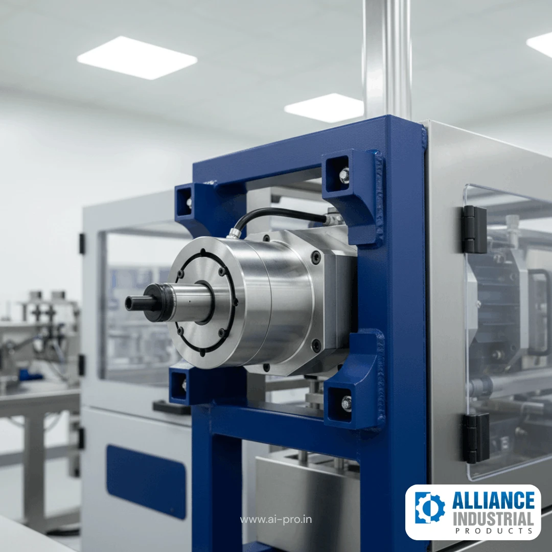 Planetary food industry gearbox integrated into high speed food packaging machine